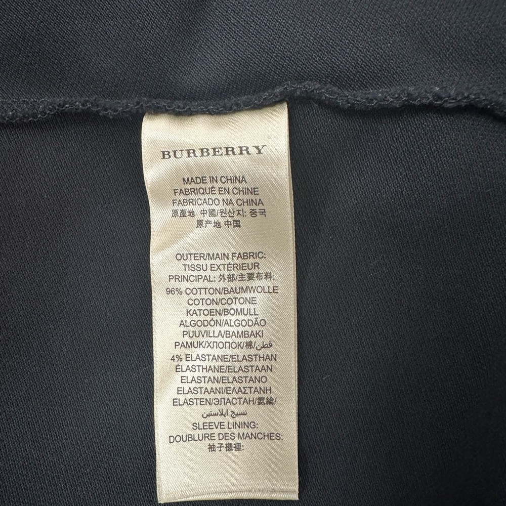Burberry Women's Classic Black Polo Shirt Size Medium - Picture 3 of 7
